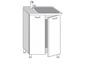 2.60.2мн Шкаф-стол на 600мм под накладную мойку с 2-мя дверцами в Челябинске - magazin-mebel74.ru | фото