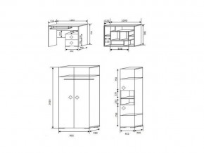 Детская стенка Юнга 1 в Челябинске - magazin-mebel74.ru | фото 2