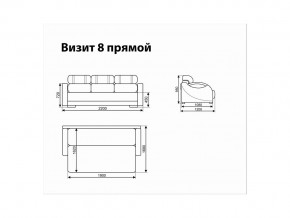 Диван Визит 8 вид 1 в Челябинске - magazin-mebel74.ru | фото 8