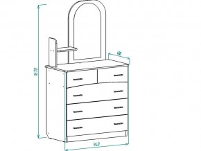 Комод К-5 с зеркалом шимо в Челябинске - magazin-mebel74.ru | фото