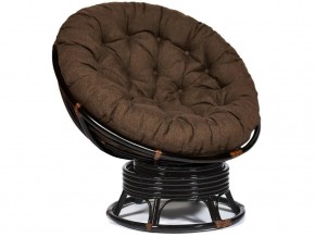 Кресло-качалка Papasan w 23/01 B с подушкой Antique brown, ткань Коричневый в Челябинске - magazin-mebel74.ru | фото