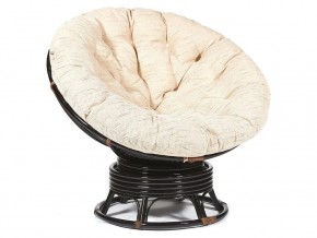 Кресло-качалка Papasan w 23/01 B с подушкой Antique brown, ткань Старт в Челябинске - magazin-mebel74.ru | фото