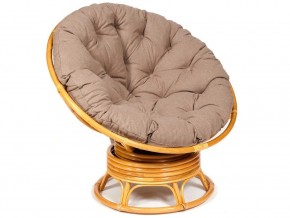 Кресло-качалка Papasan w 23/01 B с подушкой Honey, экошерсть Коричневый в Челябинске - magazin-mebel74.ru | фото