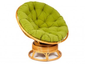 Кресло-качалка Papasan w 23/01 B с подушкой Honey, флок Олива в Челябинске - magazin-mebel74.ru | фото