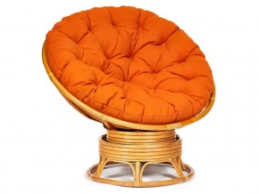 Кресло-качалка Papasan w 23/01 B с подушкой Honey, ткань Оранжевый в Челябинске - magazin-mebel74.ru | фото