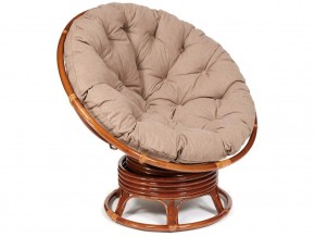 Кресло-качалка Papasan w 23/01 B с подушкой Pecan, экошерсть Коричневый в Челябинске - magazin-mebel74.ru | фото