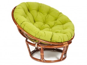 Кресло Papasan 23/01 W с подушкой Pecan, флок Олива в Челябинске - magazin-mebel74.ru | фото