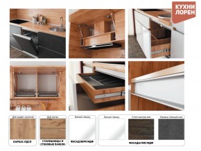 Кухня Лорен Белый глянец в Челябинске - magazin-mebel74.ru | фото 3