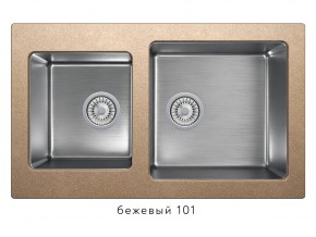 Мойка комбинированная Tolero twist TTS-840 Бежевый 101 в Челябинске - magazin-mebel74.ru | фото