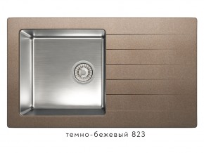 Мойка комбинированная Tolero twist TTS-860 Темно-бежевый 82 в Челябинске - magazin-mebel74.ru | фото