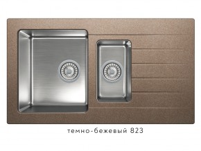 Мойка комбинированная Tolero twist TTS-890 Темно-бежевый 823 в Челябинске - magazin-mebel74.ru | фото