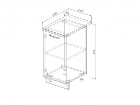 Н 40 Модуль нижний Без Столешницы МН 40 в Челябинске - magazin-mebel74.ru | фото