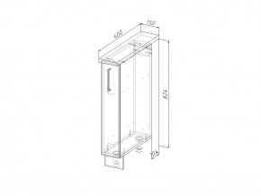 НМ 15 Модуль нижний 150 мм Без Столешницы в Челябинске - magazin-mebel74.ru | фото