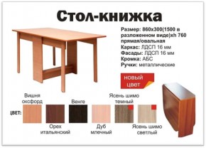 Прямой стол-книжка венге в Челябинске - magazin-mebel74.ru | фото