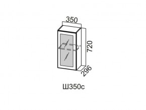 Ш350с/720 Шкаф навесной 350/720 (со стеклом) в Челябинске - magazin-mebel74.ru | фото