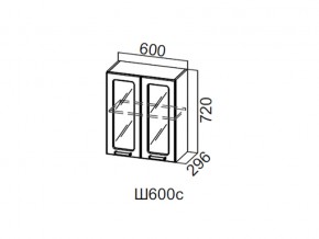 Ш600с/720 Шкаф навесной 600/720 (со стеклом) в Челябинске - magazin-mebel74.ru | фото