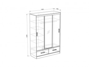 Шкаф-купе Виктория-1 в Челябинске - magazin-mebel74.ru | фото 3