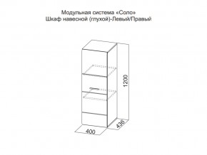 Шкаф навесной (глухой) Левый в Челябинске - magazin-mebel74.ru | фото