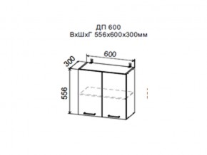 Шкаф верхний ДП600мм с 2-мя дверками в Челябинске - magazin-mebel74.ru | фото