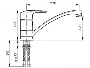 Смеситель MS-004 в Челябинске - magazin-mebel74.ru | фото