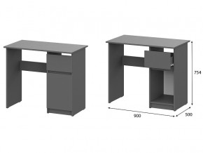 Стол письменный 900 Денвер Графит серый в Челябинске - magazin-mebel74.ru | фото